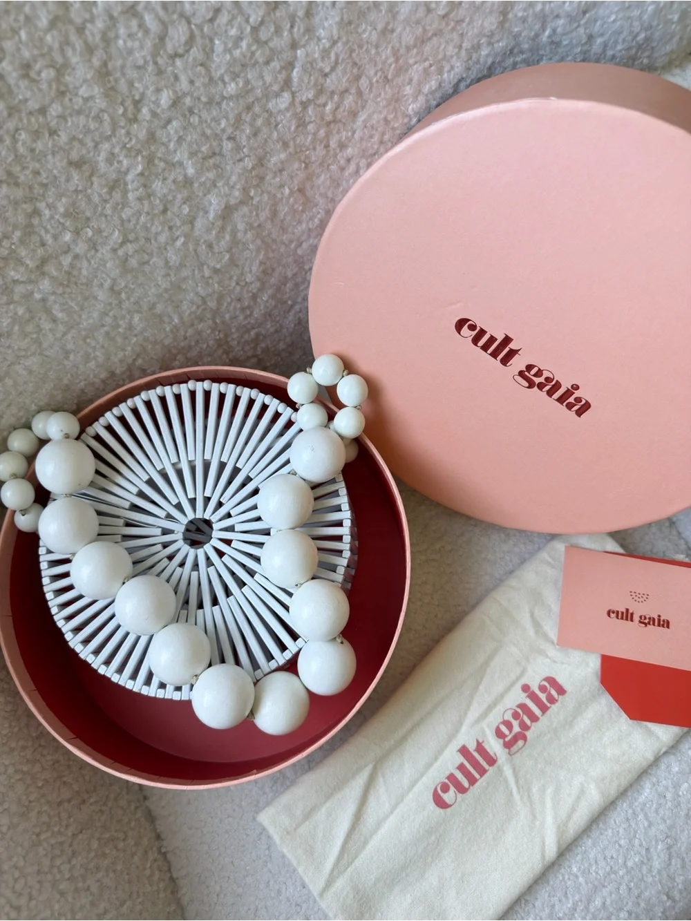Cult Gaia Round Bamboo Summer Bag